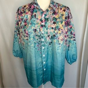 Miss Look beautiful 3/4 sleeve blouse great condition size S pit to pit 22”